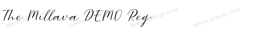 The Millava DEMO Reg字体转换 The Millava DEMO Reg字体转换